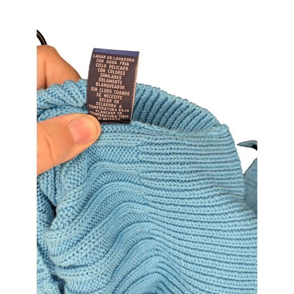 Evan-Picone Women's Blue Cable Knit Button-Up Cardigan Sweater XL - Picture 5 of 14